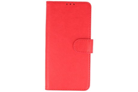 Hoesje Geschikt voor Samsung Galaxy A11 - Kaarthouder Book Case Telefoonhoesje - Rood