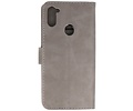 BAOHU Hoesje Geschikt voor Samsung Galaxy A11 - Kaarthouder Book Case Telefoonhoesje - Grijs