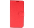 BAOHU Hoesje Geschikt voor Samsung Galaxy A21 - Kaarthouder Book Case Telefoonhoesje - Rood