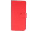 Hoesje Geschikt voor Samsung Galaxy A21 - Kaarthouder Book Case Telefoonhoesje - Rood