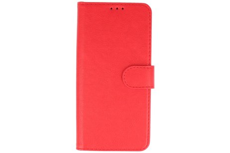 Hoesje Geschikt voor Samsung Galaxy A21 - Kaarthouder Book Case Telefoonhoesje - Rood