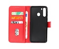 BAOHU Hoesje Geschikt voor Samsung Galaxy A21 - Kaarthouder Book Case Telefoonhoesje - Rood