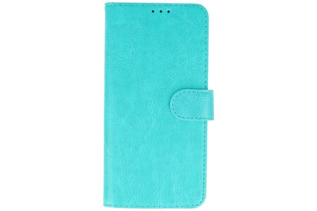 Hoesje Geschikt voor Samsung Galaxy A21 - Kaarthouder Book Case Telefoonhoesje - Groen