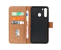 BAOHU Hoesje Geschikt voor Samsung Galaxy A21 - Kaarthouder Book Case Telefoonhoesje - Bruin