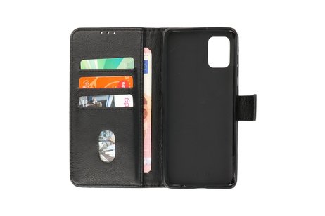 BAOHU Hoesje Geschikt voor Samsung Galaxy A31 - Kaarthouder Book Case Telefoonhoesje - Zwart
