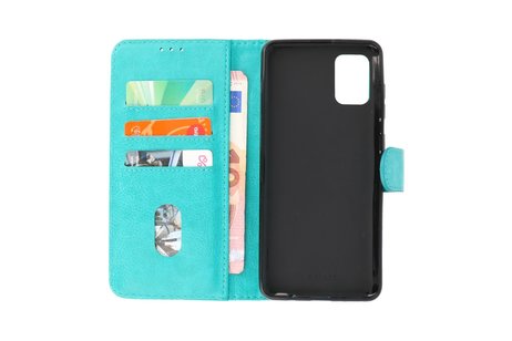 BAOHU Hoesje Geschikt voor Samsung Galaxy A31 - Kaarthouder Book Case Telefoonhoesje - Groen