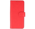 Hoesje Geschikt voor Samsung Galaxy A41 - Kaarthouder Book Case Telefoonhoesje - Rood