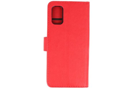 Hoesje Geschikt voor Samsung Galaxy A41 - Kaarthouder Book Case Telefoonhoesje - Rood