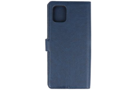 KAIYUE - Luxe Portemonnee Hoesje - Pasjeshouder Telefoonhoesje - Wallet Case - Geschikt voor Samsung Galaxy S10 Lite - Navy