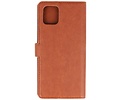 KAIYUE - Luxe Portemonnee Hoesje - Pasjeshouder Telefoonhoesje - Wallet Case - Geschikt voor Samsung Galaxy S10 Lite - Bruin