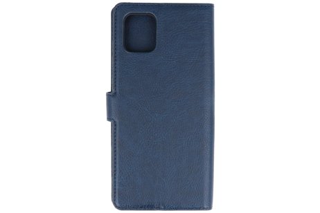 KAIYUE - Luxe Portemonnee Hoesje - Pasjeshouder Telefoonhoesje - Wallet Case - Geschikt voor Samsung Galaxy Note 10 Lite - Navy