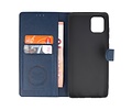 KAIYUE - Luxe Portemonnee Hoesje - Pasjeshouder Telefoonhoesje - Wallet Case - Geschikt voor Samsung Galaxy Note 10 Lite - Navy