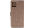 KAIYUE - Luxe Portemonnee Hoesje - Pasjeshouder Telefoonhoesje - Wallet Case - Geschikt voor Samsung Galaxy Note 10 Lite - Grijs