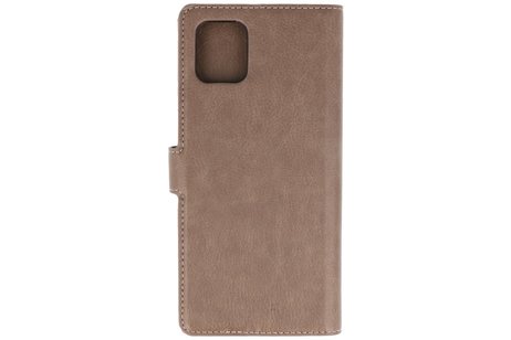 BAOHU KAIYUE - Luxe Portemonnee Hoesje - Pasjeshouder Telefoonhoesje - Wallet Case - Geschikt voor Samsung Galaxy Note 10 Lite - Grijs