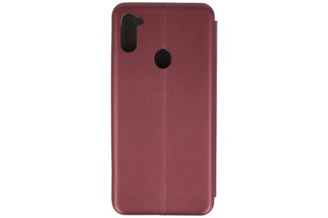 Slim Folio Case - Book Case Telefoonhoesje - Folio Flip Hoesje - Geschikt voor Samsung Galaxy A11 - Bordeaux Rood