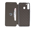 Slim Folio Case - Book Case Telefoonhoesje - Folio Flip Hoesje - Geschikt voor Samsung Galaxy A21 - Grijs