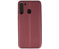 Slim Folio Case - Book Case Telefoonhoesje - Folio Flip Hoesje - Geschikt voor Samsung Galaxy A21 - Bordeaux Rood