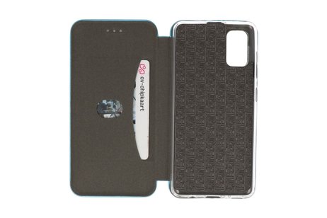 Slim Folio Case - Book Case Telefoonhoesje - Folio Flip Hoesje - Geschikt voor Samsung Galaxy A41 - Blauw