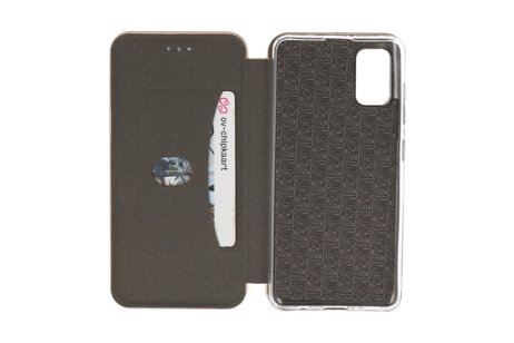 Slim Folio Case - Book Case Telefoonhoesje - Folio Flip Hoesje - Geschikt voor Samsung Galaxy A41 - Goud