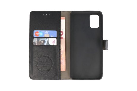 BAOHU KAIYUE - Luxe Portemonnee Hoesje - Pasjeshouder Telefoonhoesje - Wallet Case - Geschikt voor Samsung Galaxy A31 - Zwart