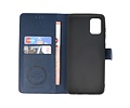 KAIYUE - Luxe Portemonnee Hoesje - Pasjeshouder Telefoonhoesje - Wallet Case - Geschikt voor Samsung Galaxy A31 - Navy