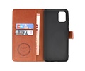 KAIYUE - Luxe Portemonnee Hoesje - Pasjeshouder Telefoonhoesje - Wallet Case - Geschikt voor Samsung Galaxy A31 - Bruin