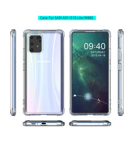 BAOHU Schokbestendig Back Cover Hoesje Samsung Galaxy S10 Lite Transparant