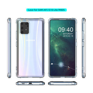 Schokbestendig Back Cover Hoesje - Shockproof Telefoonhoesje -  Geschikt voor  Samsung Galaxy S10 Lite - Transparant