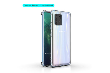 BAOHU Schokbestendig Back Cover Hoesje - Shockproof Telefoonhoesje -  Geschikt voor  Samsung Galaxy S10 Lite - Transparant