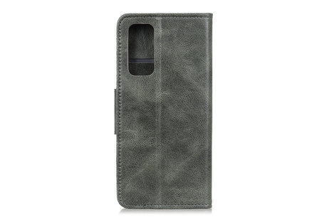 Zakelijke Book Case Telefoonhoesje voor Samsung Galaxy Note 20 - Donker Groen