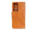BAOHU Zakelijke Book Case Telefoonhoesje Geschikt voor de Samsung Galaxy Note 20 Ultra - Portemonnee Hoesje - Pasjeshouder Wallet Case - Bruin