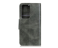 Zakelijke Book Case Telefoonhoesje voor Samsung Galaxy Note 20 Ultra - Donker Groen