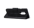 BAOHU Zakelijke Book Case Telefoonhoesje Geschikt voor OnePlus 8 Pro - Portemonnee Hoesje - Pasjeshouder Wallet Case - Zwart