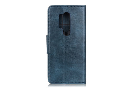 Zakelijke Book Case Telefoonhoesje voor OnePlus 8 Pro - Blauw