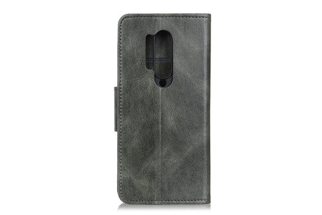 Zakelijke Book Case Telefoonhoesje voor OnePlus 8 Pro - Donker Groen