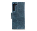 BAOHU Zakelijke Book Case Telefoonhoesje Geschikt voor OnePlus Nord - Portemonnee Hoesje - Pasjeshouder Wallet Case - Blauw