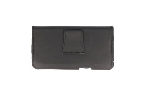 BAOHU BAOHU Handmade Leer Horizontaal Draagtas Maat L Zwart