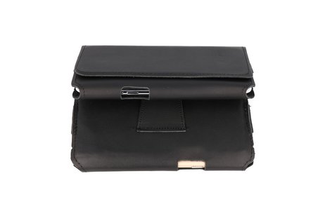 BAOHU BAOHU Handmade Leer Horizontaal Draagtas Maat L Zwart