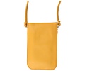 BAOHU Echt Lederen Schoudertasje - Geel