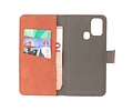 2 in 1 Book Case Telefoonhoesje voor Samsung Galaxy A21s - Bruin