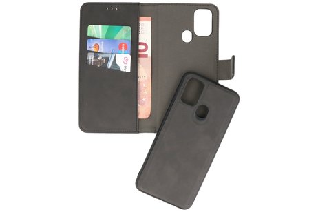 BAOHU 2 in 1 Book Case Telefoonhoesje - Hoesje Geschikt voor Samsung Galaxy M31 - Zwart