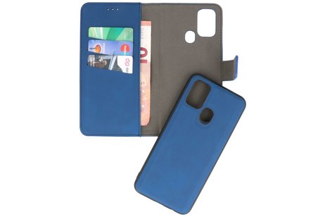 BAOHU 2 in 1 Book Case Telefoonhoesje - Hoesje Geschikt voor Samsung Galaxy M31 - Navy
