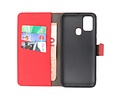 BAOHU 2 in 1 Book Case Telefoonhoesje - Hoesje Geschikt voor Samsung Galaxy M31 - Rood