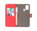 BAOHU 2 in 1 Book Case Telefoonhoesje - Hoesje Geschikt voor Samsung Galaxy M31 - Rood