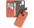 BAOHU 2 in 1 Book Case Telefoonhoesje - Hoesje Geschikt voor Samsung Galaxy M31 - Bruin