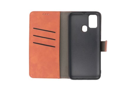 2 in 1 Book Case Telefoonhoesje voor Samsung Galaxy M31 - Bruin