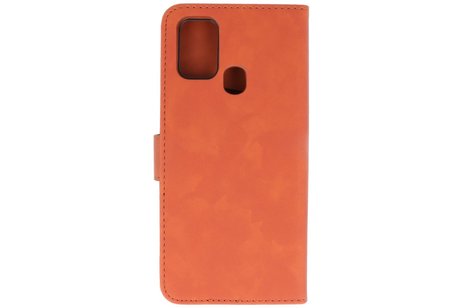 BAOHU 2 in 1 Book Case Telefoonhoesje - Hoesje Geschikt voor Samsung Galaxy M31 - Bruin