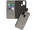 BAOHU 2 in 1 Book Case Telefoonhoesje - Hoesje Geschikt voor Samsung Galaxy M31 - Grijs