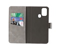 BAOHU 2 in 1 Book Case Telefoonhoesje - Hoesje Geschikt voor Samsung Galaxy M31 - Grijs
