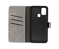 BAOHU 2 in 1 Book Case Telefoonhoesje - Hoesje Geschikt voor Samsung Galaxy M31 - Grijs